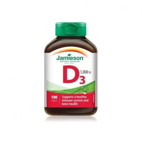Jamieson Vitamina D3 1000 UI, 100 tablete
