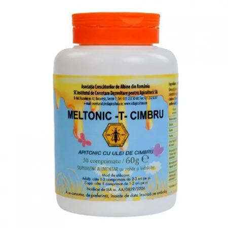 Meltonic T Cimbru, 50 comprimate, Institutul Apicol
