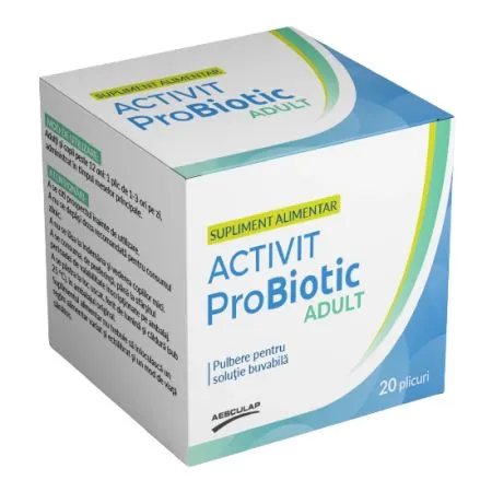 Probiotic pentru adulti Activit, 20 plicuri, Aesculap