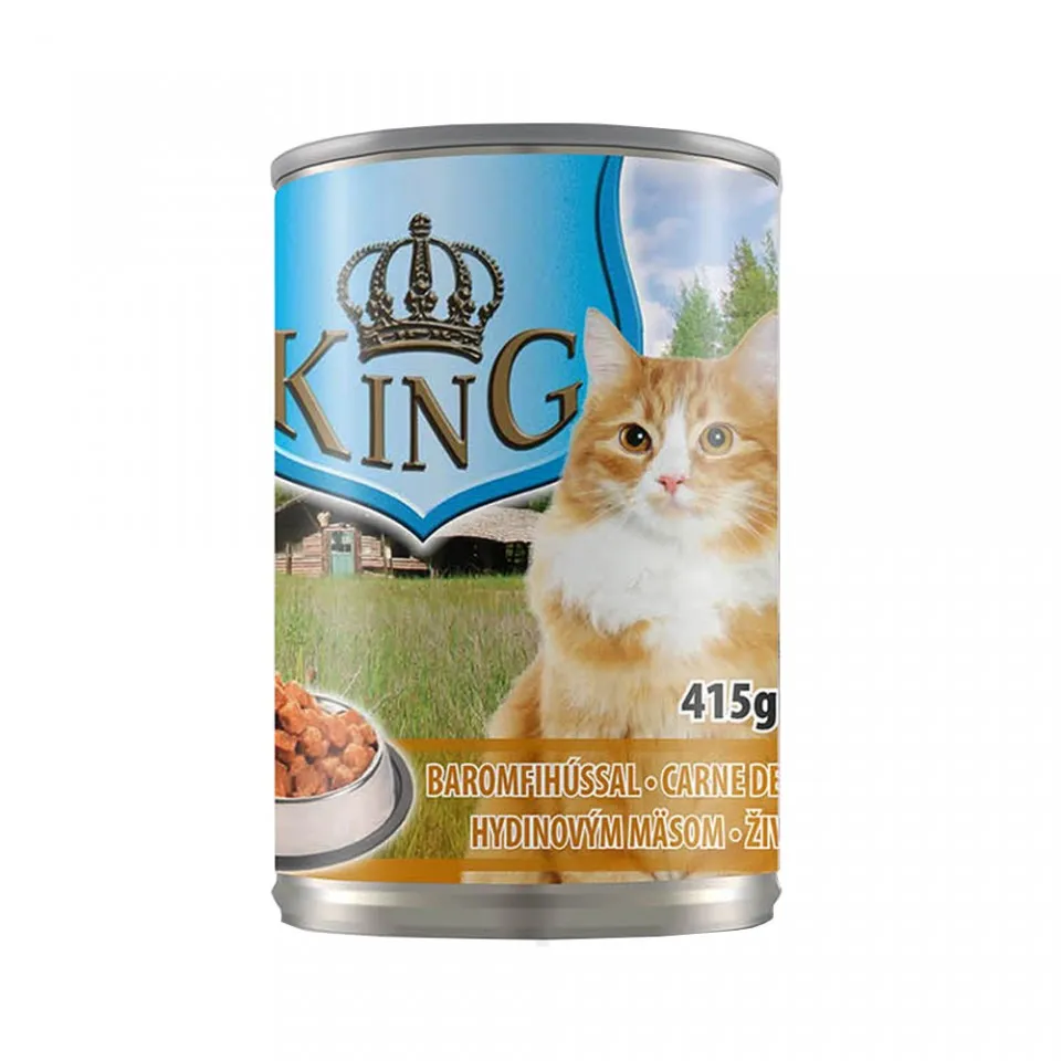 King Cat - conserva cu carne de pasare - 415 gr