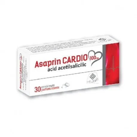 HELCOR ASAprin CARDIO 100 mg, 30 comprimate
