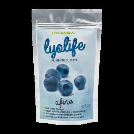 Afine liofilizate Lyolife, 30 g, Lifesense