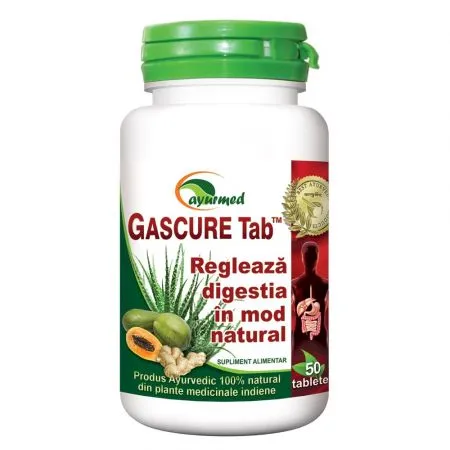 Gascure, 50 tablete, Ayurmed