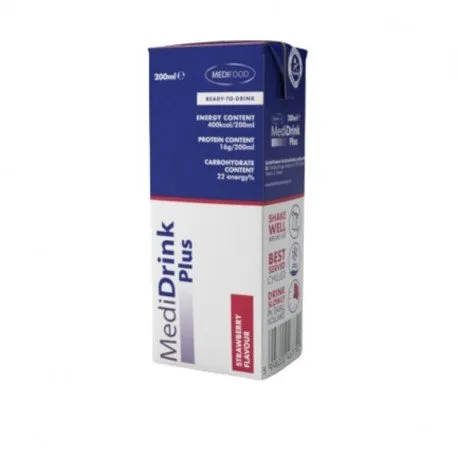 Medidrink Plus capsuni, 200 ml
