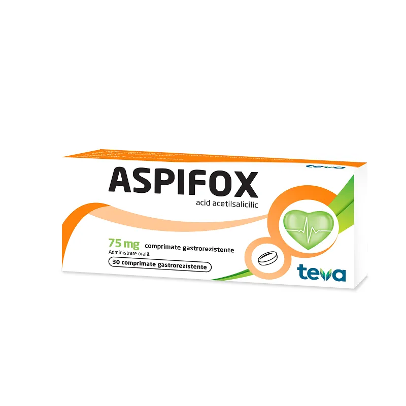 Aspifox, 75 mg, 30 comprimate gastrorezistente, Actavis