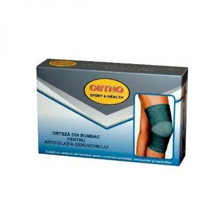 Ortho Sport&Health - genunchiera din bumbac - 1 buc/cutie - S