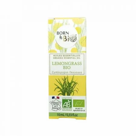 Ulei esential de lemongrass Bio, 10 ml, Born to Bio