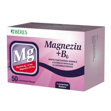 Beres Magnesium + B6, 50 tablete