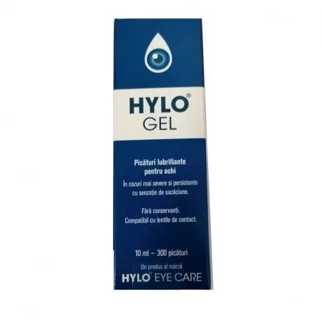 Hylo-gel, 10 ml picaturi oftalmice