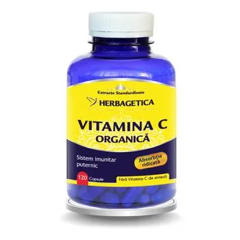 Vitamina C Organica, 120 capsule, Herbagetica