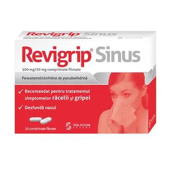 Revigrip Sinus, 20 comprimate, Solacium