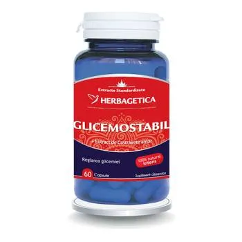 Glicemostabil, 60 capsule, Herbagetica