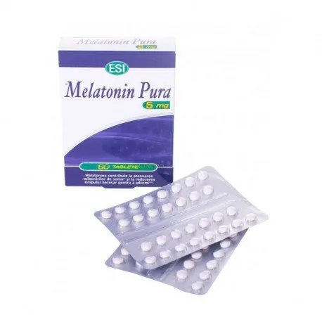Melatonina pura 5 mg, 60 tablete