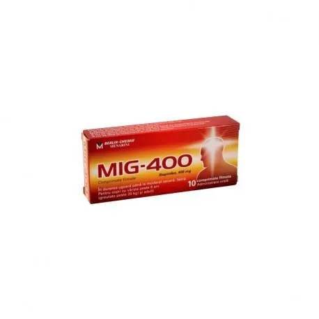 Mig-400, 1 blister x 10 comprimate filmate