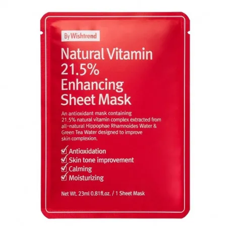 By Wishtrend Natural Vitamin C 21.5% Masca de fata, 23 ml