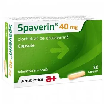Spaverin 40 mg, 20 capsule, Antibiotice