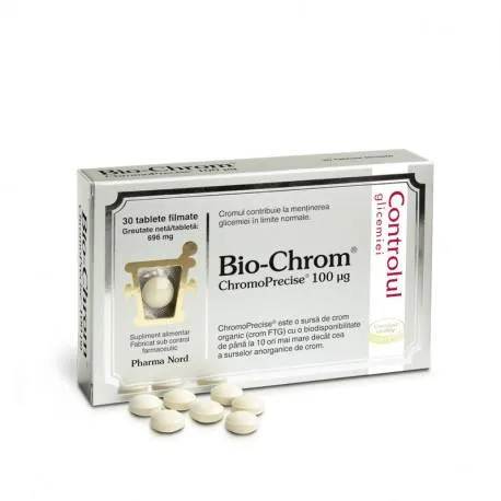 Bio Chrom 100 mcg, Pharma Nord, 30 tablete filmate