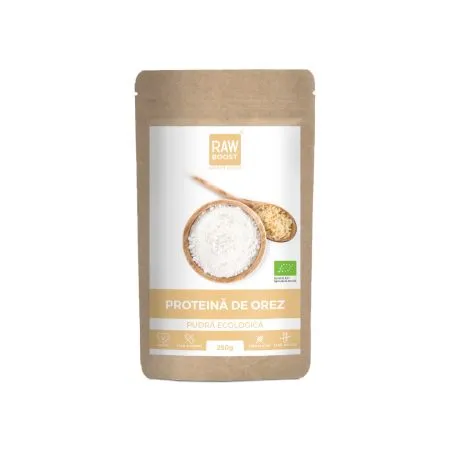 Proteina Bio de orez, 250 g, RawBoost