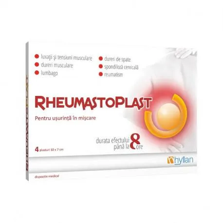 RheumastoPlast - 4 plasturi 10 x 7 cm
