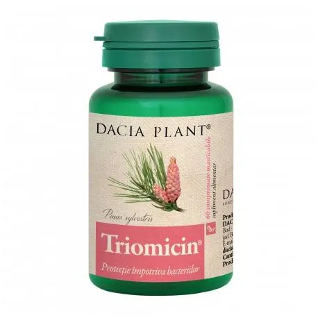 Dacia Plant Triomicin, 60 comprimate- Protectie impotriva bacteriilor