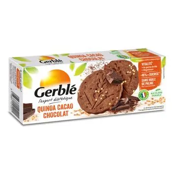 Biscuiti dietetici cu quinoa si cacao, 132g, Gerble Expert Dietetic