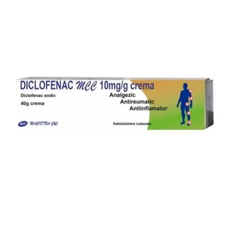 Diclofenac MCC crema, 10mg/g, 40 g, Magistra