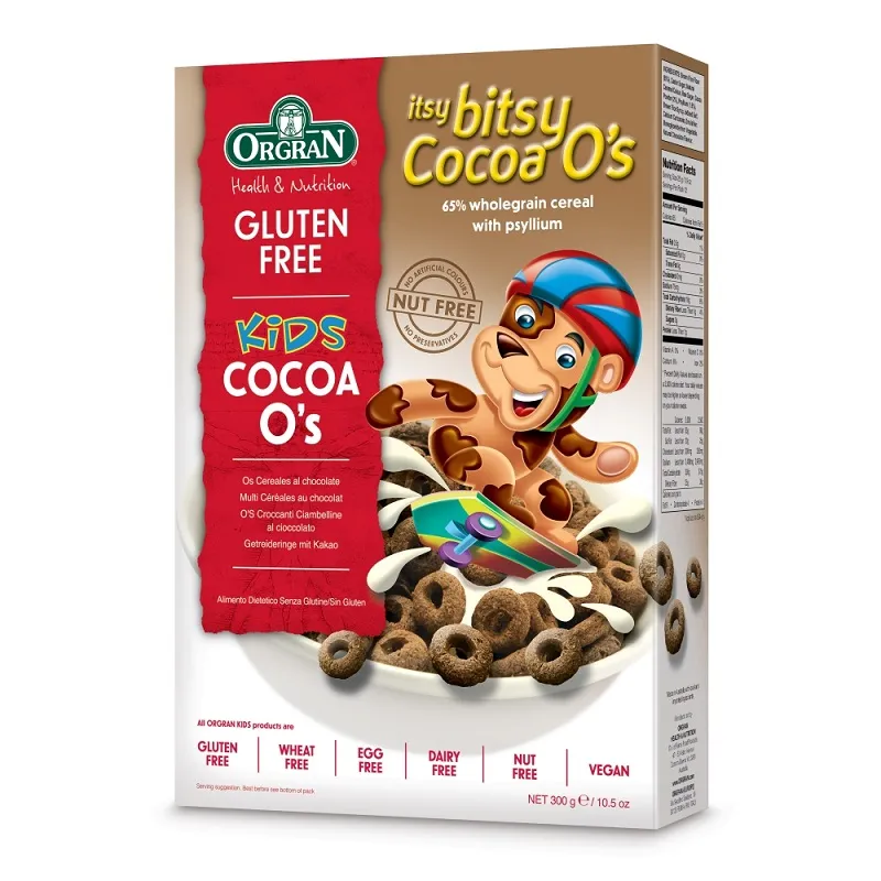 Cereale cu cacao Itsy Bitsy, 300 g, Orgran