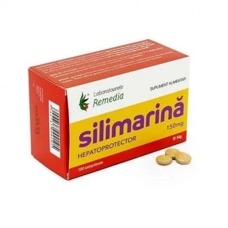 Silimarina 150 mg, REMEDIA, 100 Comprimate, protectie ficat