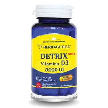 Vitamina D3 Naturala 5000 UI, 30 capsule vegetale, Herbagetica