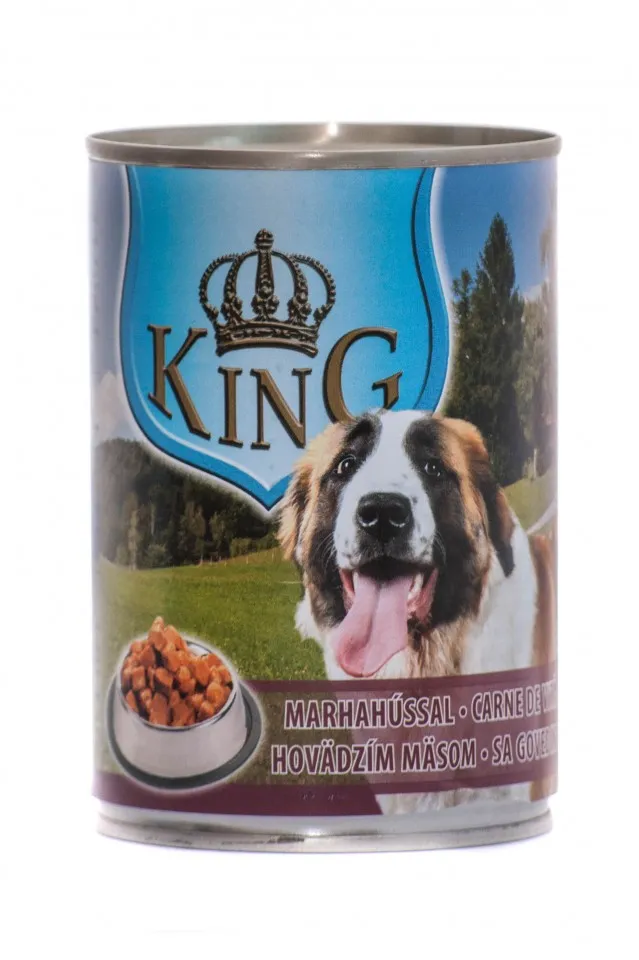 King Dog - conserva cu carne de vita - 415 gr