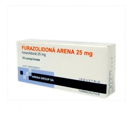 Furazolidona 25mg, 10 comprimate AR