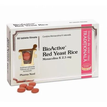 Bio Active Red Yeast Rice, 60 tablete, Pharma Nord