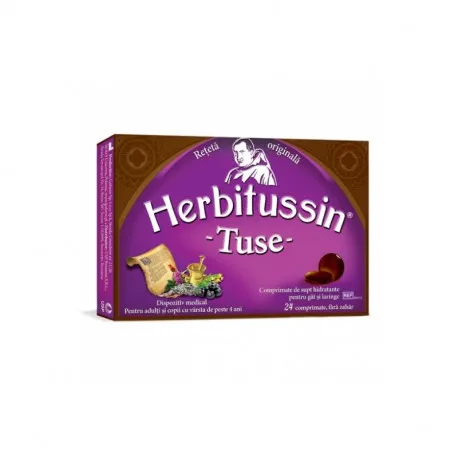 Herbitussin Tuse, 24 comprimate