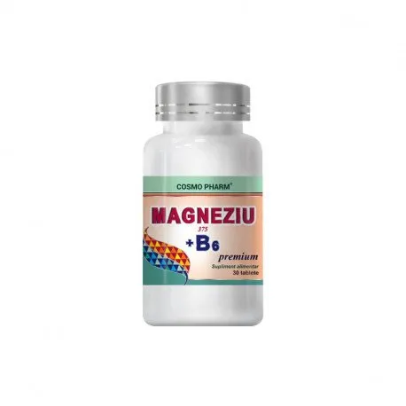 Cosmopharm Magneziu 375mg + B6, 30 tablete