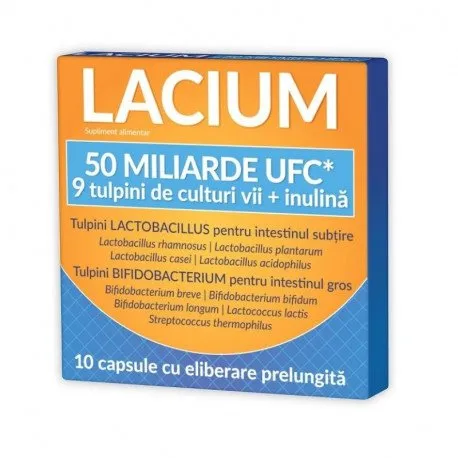 Lacium 50 miliarde UCF, 10 capsule