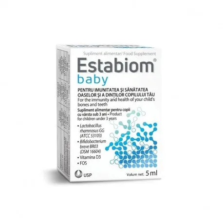 Estabiom Baby Probiotic pentru copii picaturi, 5ml
