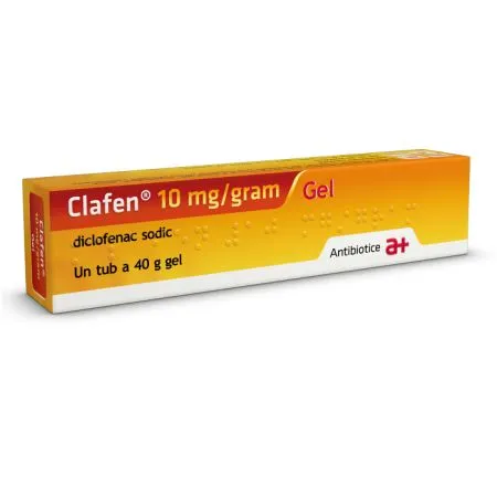 Clafen gel, 10 mg/gram, 40 g, Antibiotice SA