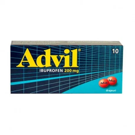 Advil 200 mg, 10 drajeuri