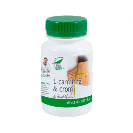 L-carnitina & crom, 60 capsule