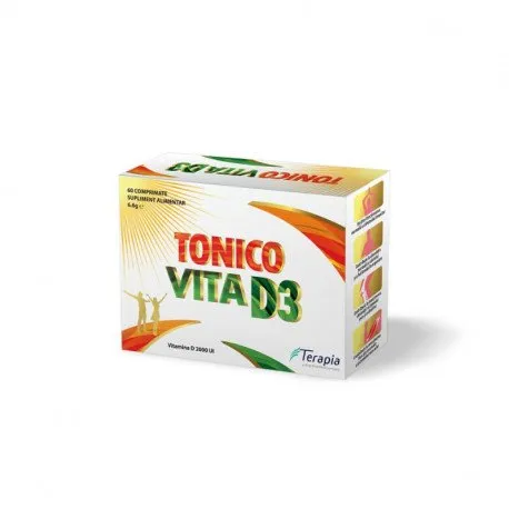 Tonico Vita D3 2000UI, 60 comprimate