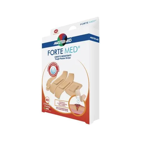 Plasturi ultra rezistenti Forte Med Master-Aid, 5 marimi, 40 bucati , Pietrasanta Pharma
