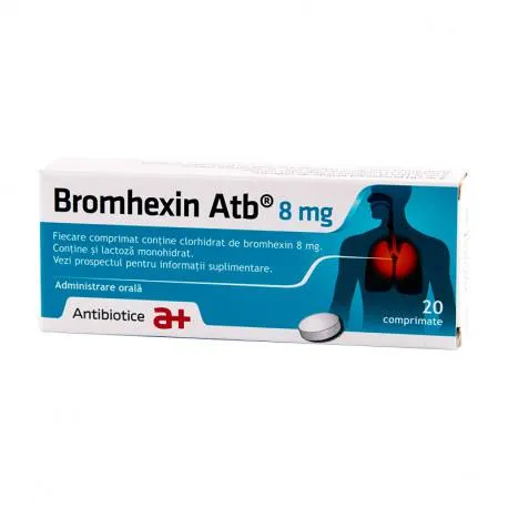 Bromhexin 8 mg, 20 comprimate IS