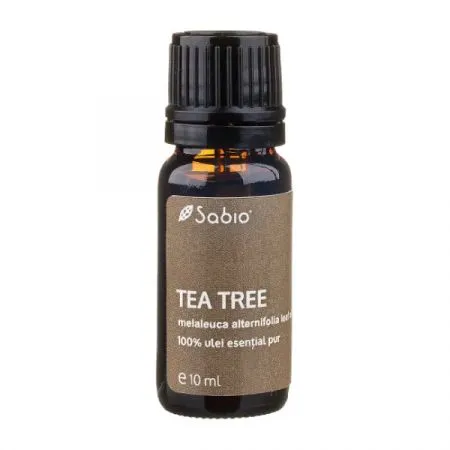 Ulei 100% pur esential Tea Tree, 10 ml, Sabio
