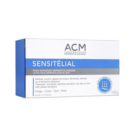 Sapun dermatologic nutritiv Sensitelial, 100 g, Acm