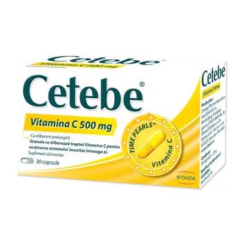 Cetebe Vitamina C 500mg, 30 capsule, Stada