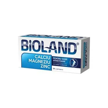 Ca+Mg+Zn Bioland, 30 comprimate, Biofarm
