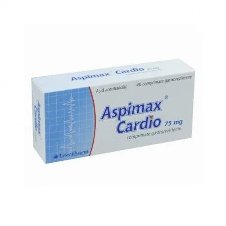 Aspimax Cardio 75 mg x 40 comprimate gastrorezistente LARO