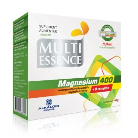 ALKALOID Magnesium 400 + B complex, 20 plicuri