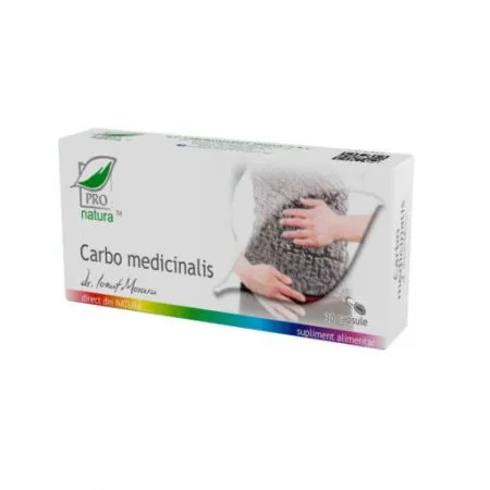 Carbo Medicinalis, 30 capsule, Pro Natura