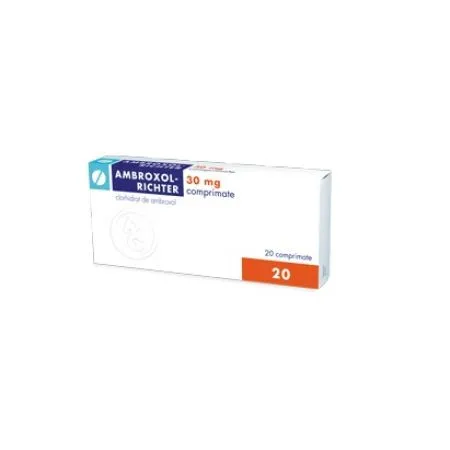 Ambroxol, 30 mg, 20 comprimate, Gedeon Richter
